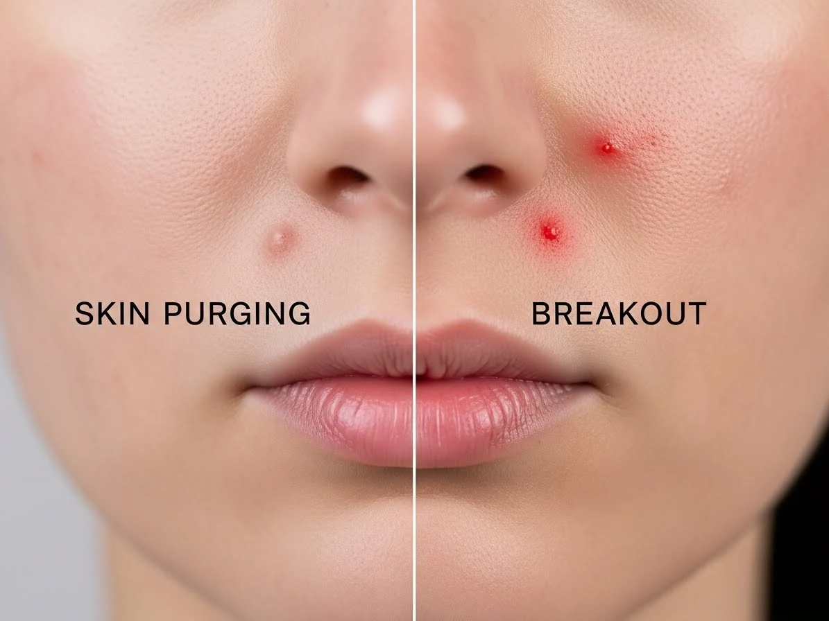 Beza Skin Purging dan Breakout